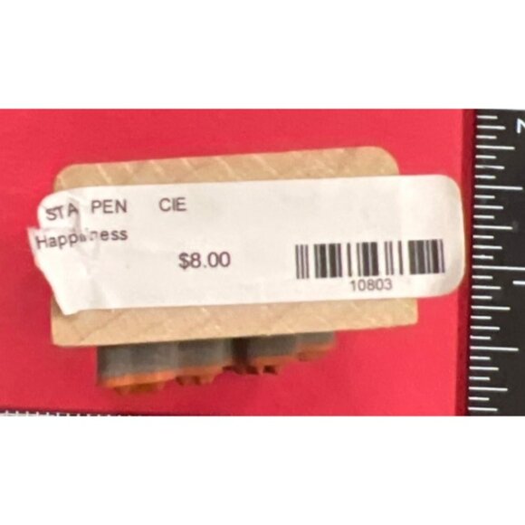 Penny Black Wood Mounted Rubber Stamp Happiness Is Time Spent W/ A Friend 3384F - Picture 5 of 5